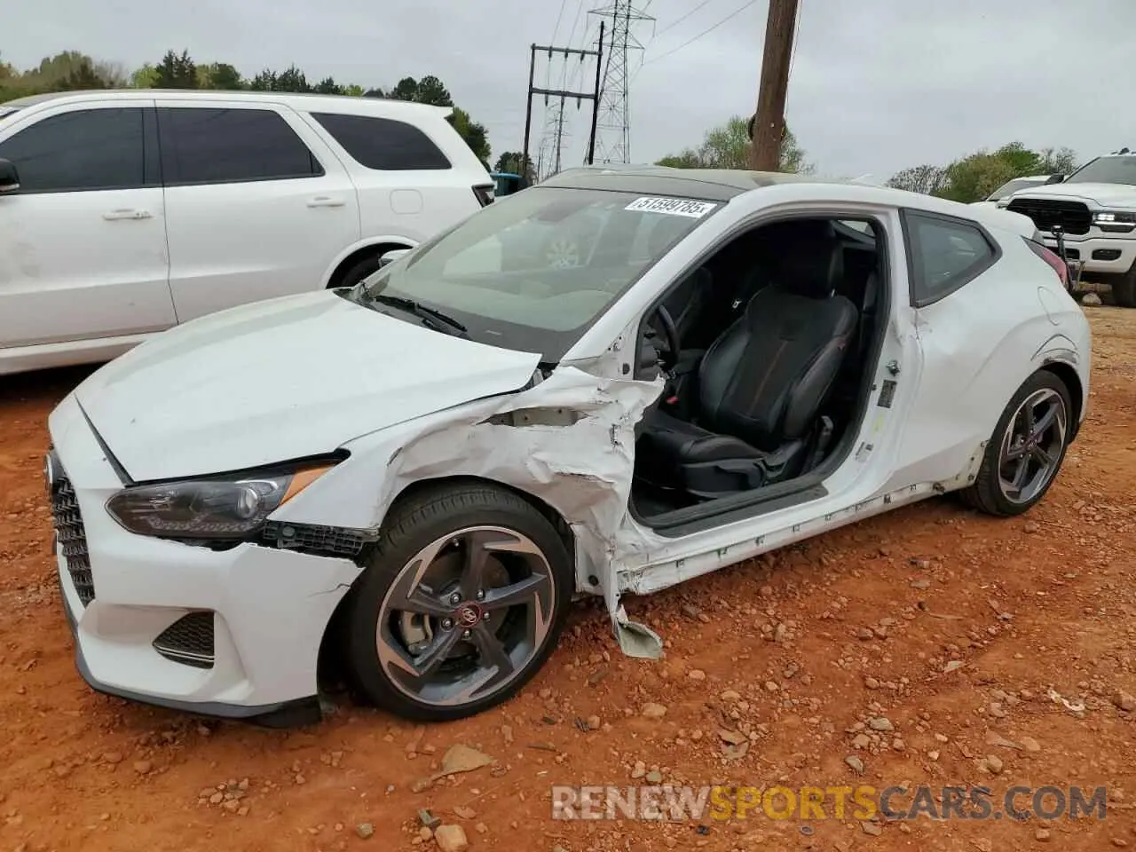 1 Photograph of a damaged car KMHTH6AB6LU021310 HYUNDAI VELOSTER 2020