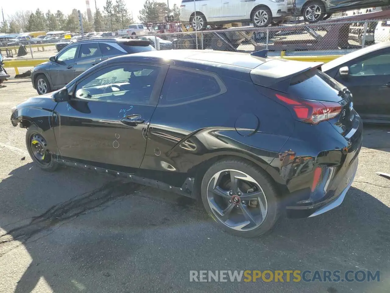 2 Photograph of a damaged car KMHTH6AB6LU024403 HYUNDAI VELOSTER 2020