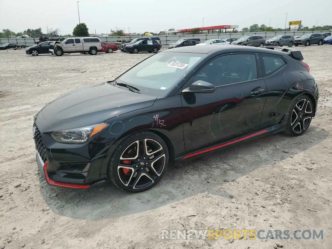 1 Photograph of a damaged car KMHT36AH1NU015422 HYUNDAI VELOSTER 2022