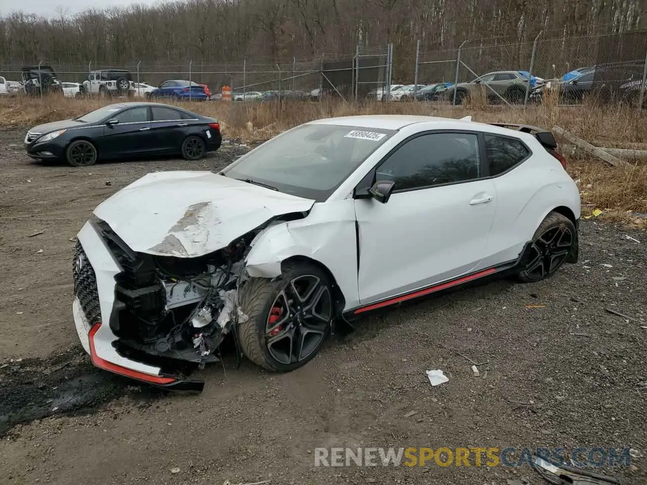 1 Photograph of a damaged car KMHT36AH3NU014577 HYUNDAI VELOSTER 2022