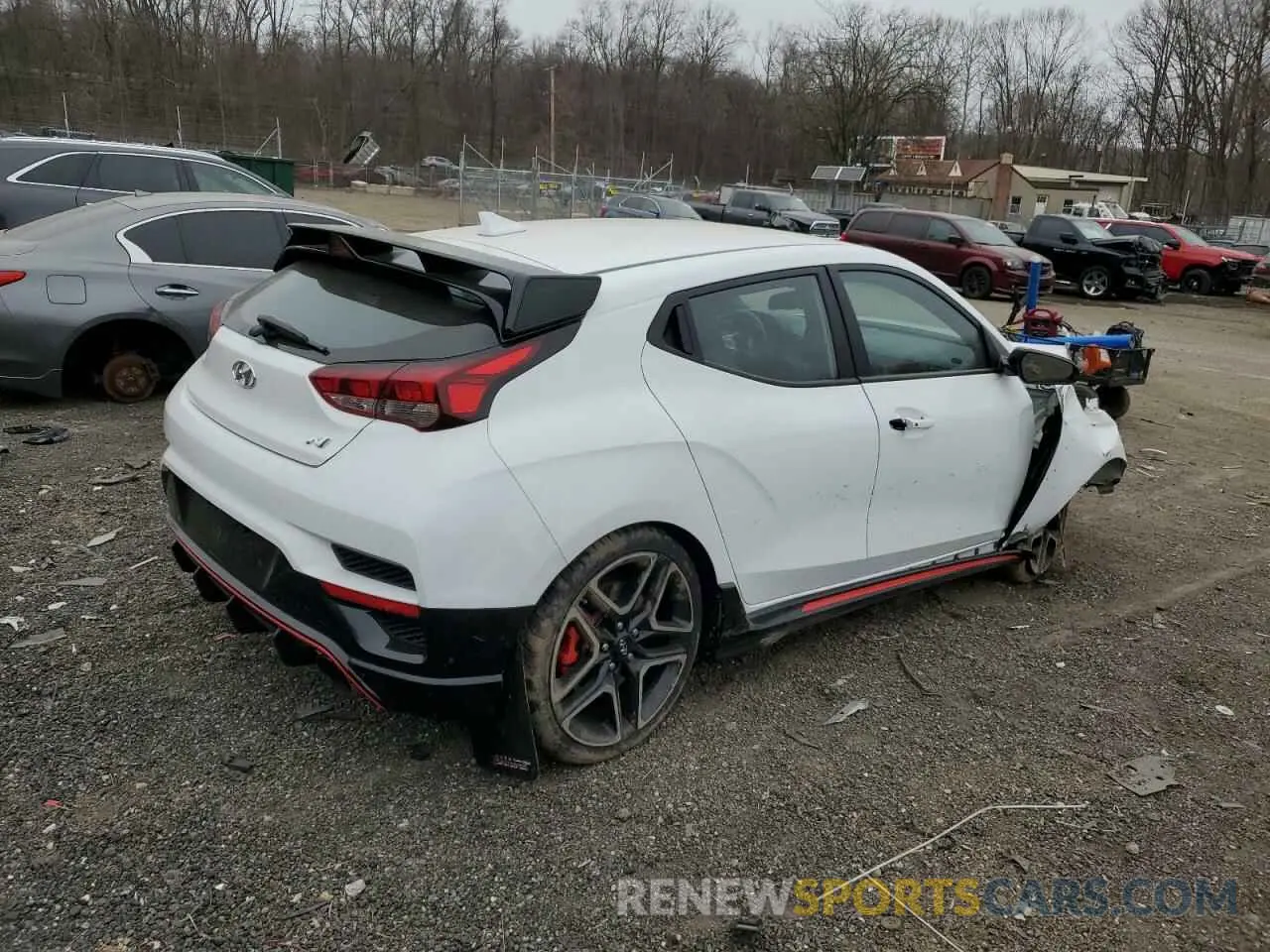 3 Photograph of a damaged car KMHT36AH3NU014577 HYUNDAI VELOSTER 2022