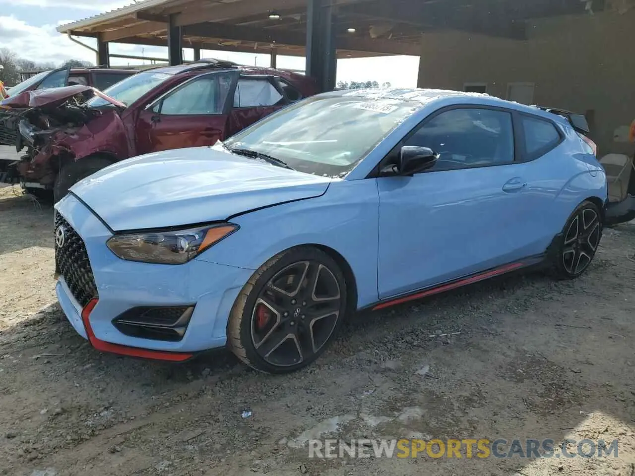 1 Photograph of a damaged car KMHT36AH8NU014946 HYUNDAI VELOSTER 2022