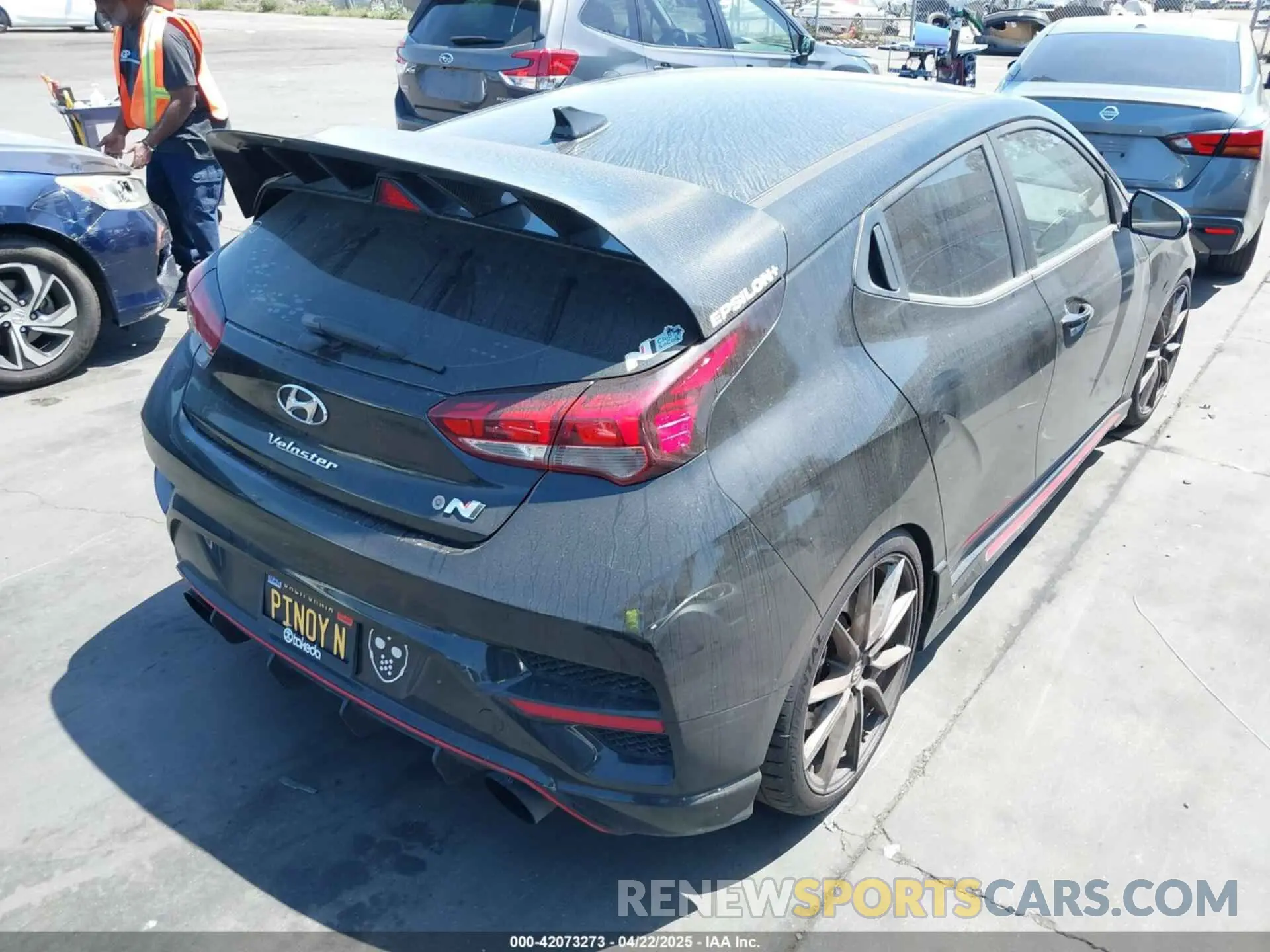 4 Фотография поврежденного автомобиля KMHT36AH1LU005437 HYUNDAI VELOSTER N 2020