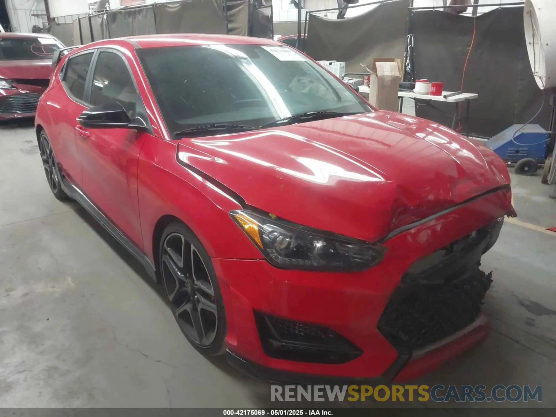 1 Photograph of a damaged car KMHT36AH6LU004297 HYUNDAI VELOSTER N 2020