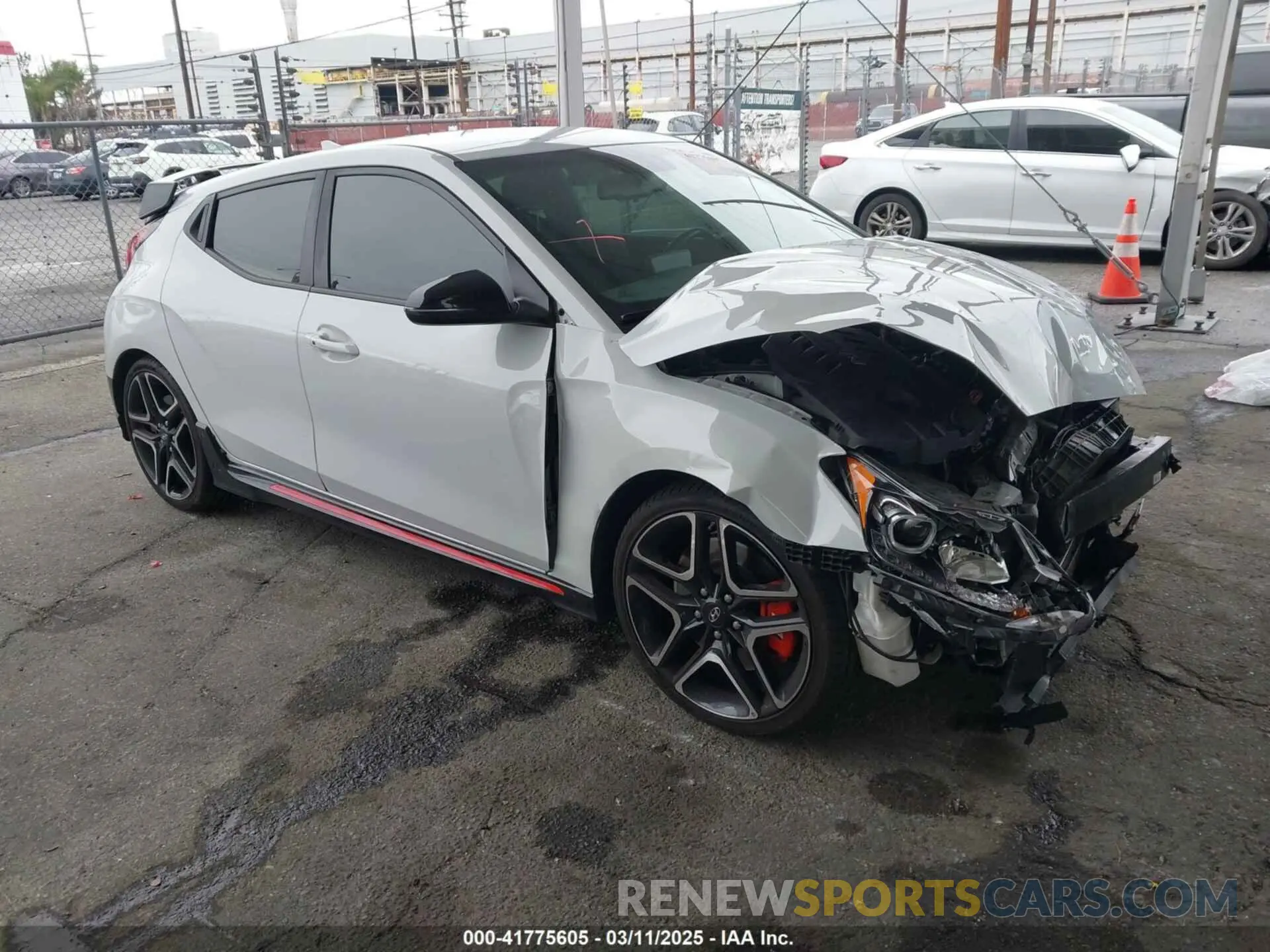 1 Photograph of a damaged car KMHT36AH6LU008009 HYUNDAI VELOSTER N 2020