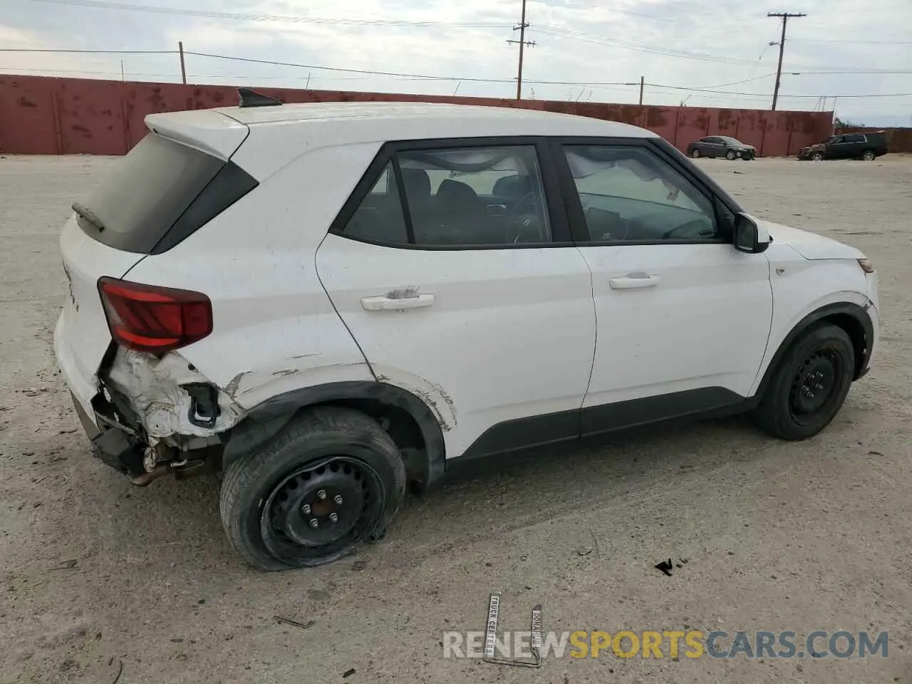 3 Photograph of a damaged car KMHRB8A32LU027217 HYUNDAI VENUE 2020