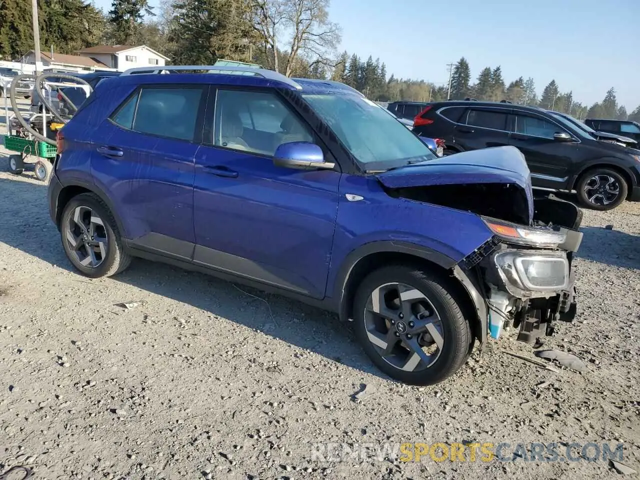 4 Photograph of a damaged car KMHRC8A30LU018500 HYUNDAI VENUE 2020