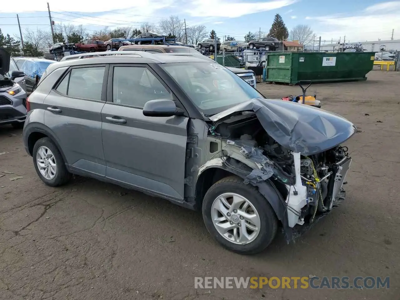 4 Photograph of a damaged car KMHRC8A37LU017229 HYUNDAI VENUE 2020