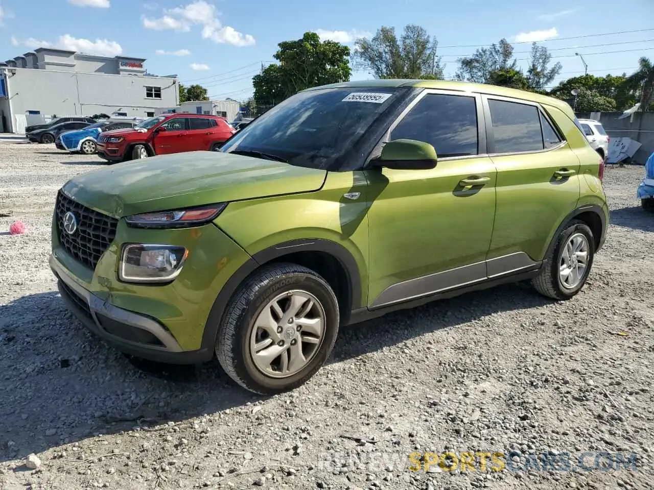 1 Photograph of a damaged car KMHRB8A34MU106115 HYUNDAI VENUE 2021