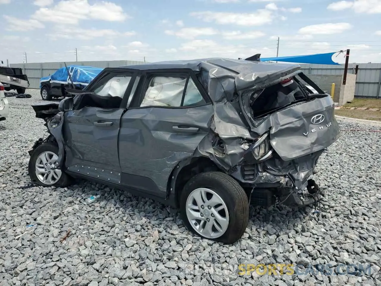 2 Photograph of a damaged car KMHRB8A36MU097000 HYUNDAI VENUE 2021