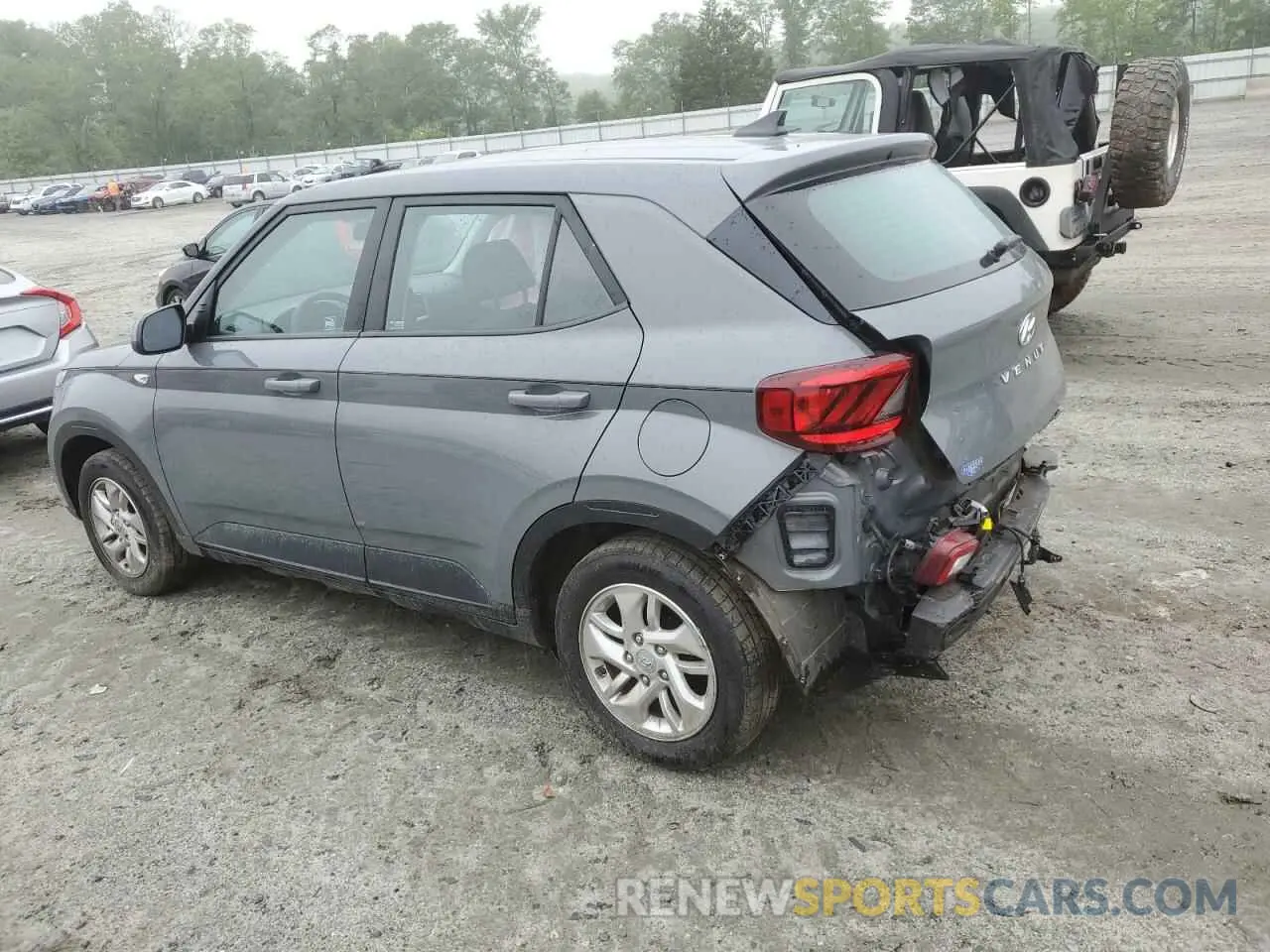 2 Photograph of a damaged car KMHRB8A39MU073354 HYUNDAI VENUE 2021