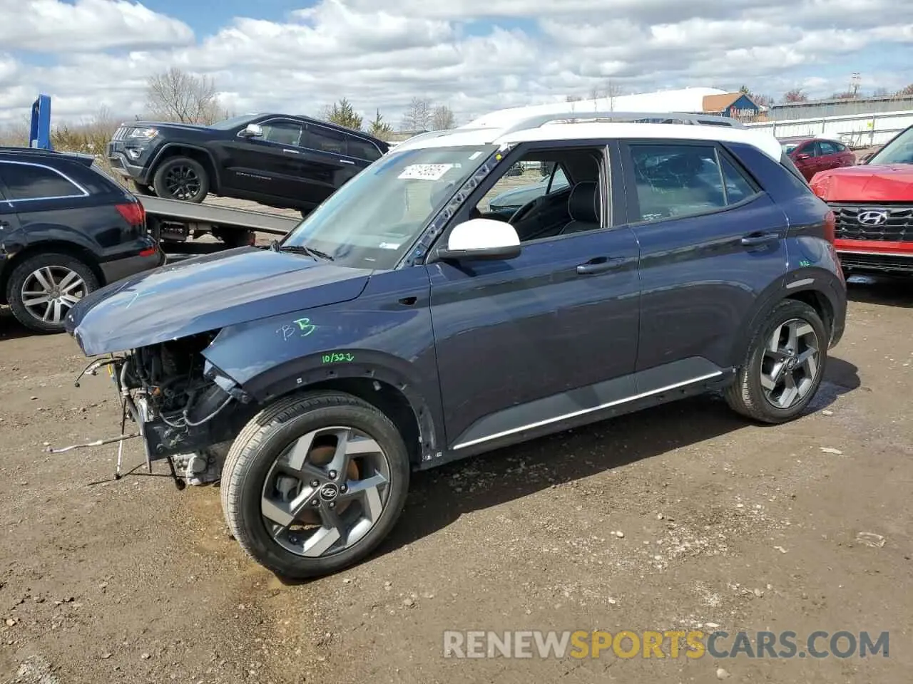1 Фотография поврежденного автомобиля KMHRC8A30MU080187 HYUNDAI VENUE 2021