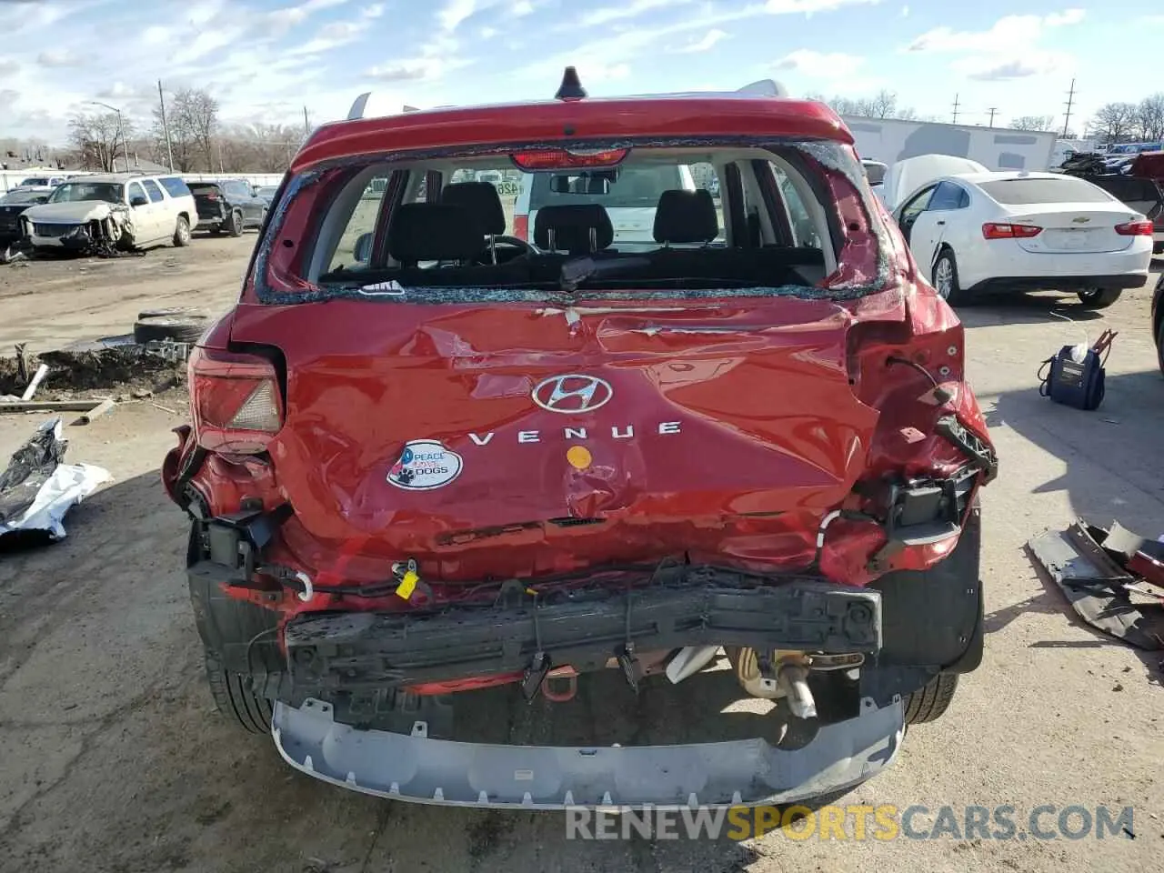 6 Фотография поврежденного автомобиля KMHRC8A33MU120102 HYUNDAI VENUE 2021