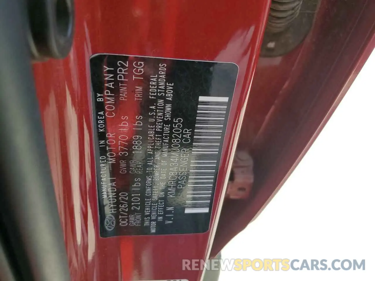 13 Фотография поврежденного автомобиля KMHRC8A34MU082055 HYUNDAI VENUE 2021