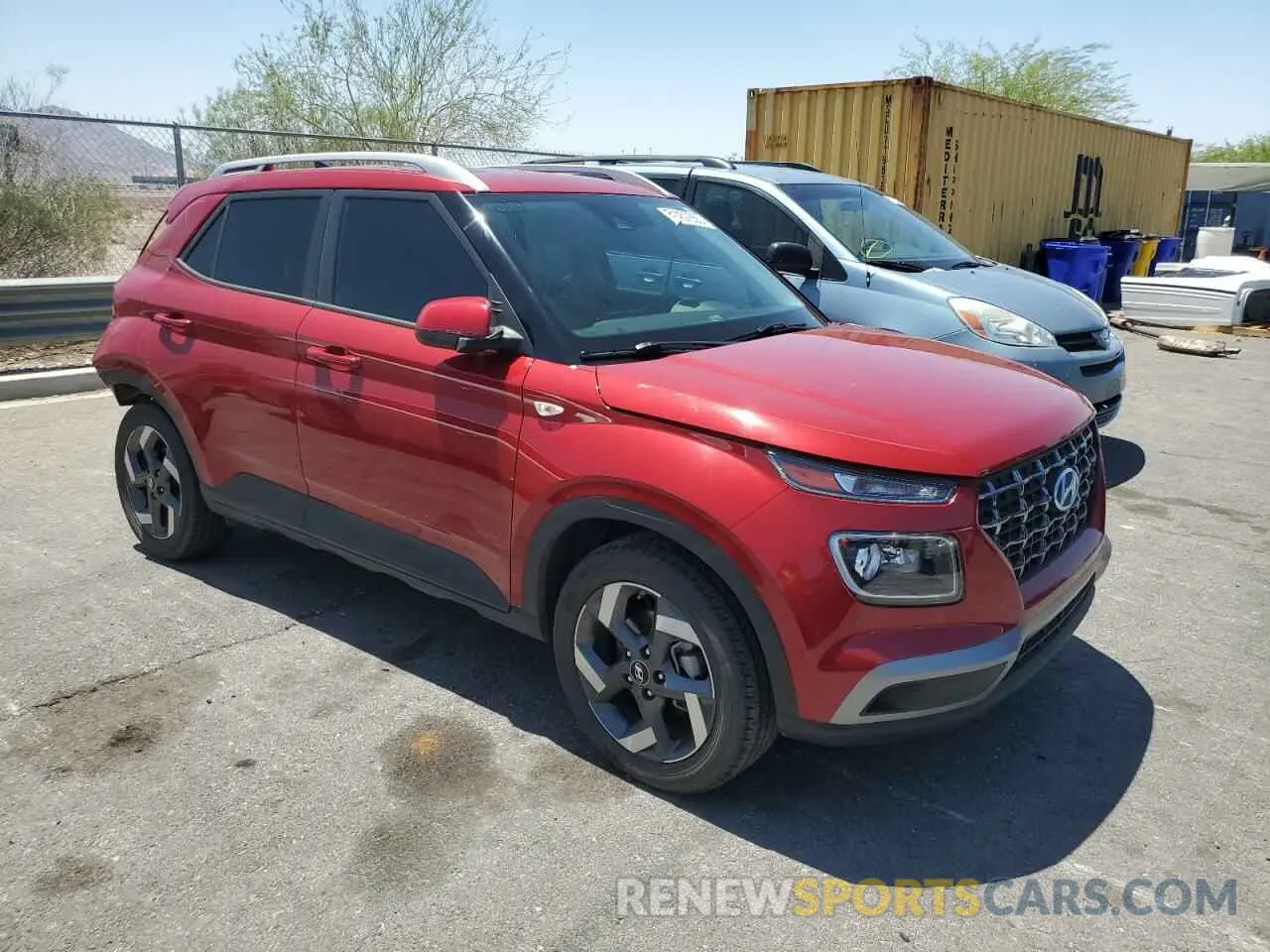 4 Фотография поврежденного автомобиля KMHRC8A34MU082055 HYUNDAI VENUE 2021