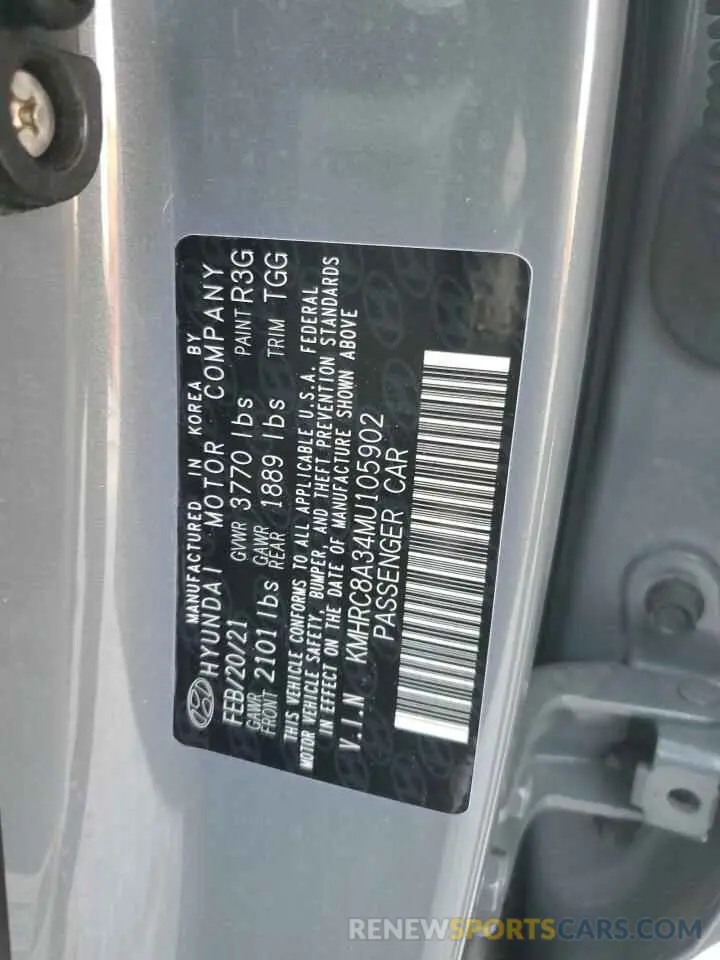 15 Фотография поврежденного автомобиля KMHRC8A34MU105902 HYUNDAI VENUE 2021