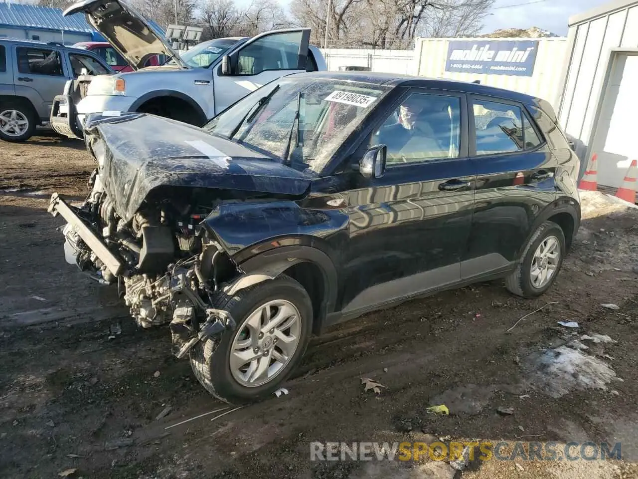 1 Photograph of a damaged car KMHRB8A31NU186507 HYUNDAI VENUE 2022