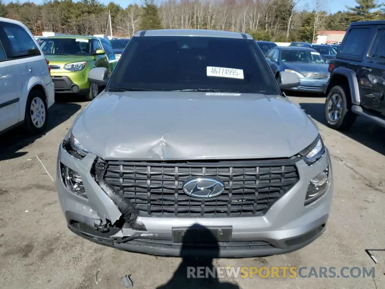 5 Photograph of a damaged car KMHRB8A37NU134539 HYUNDAI VENUE 2022