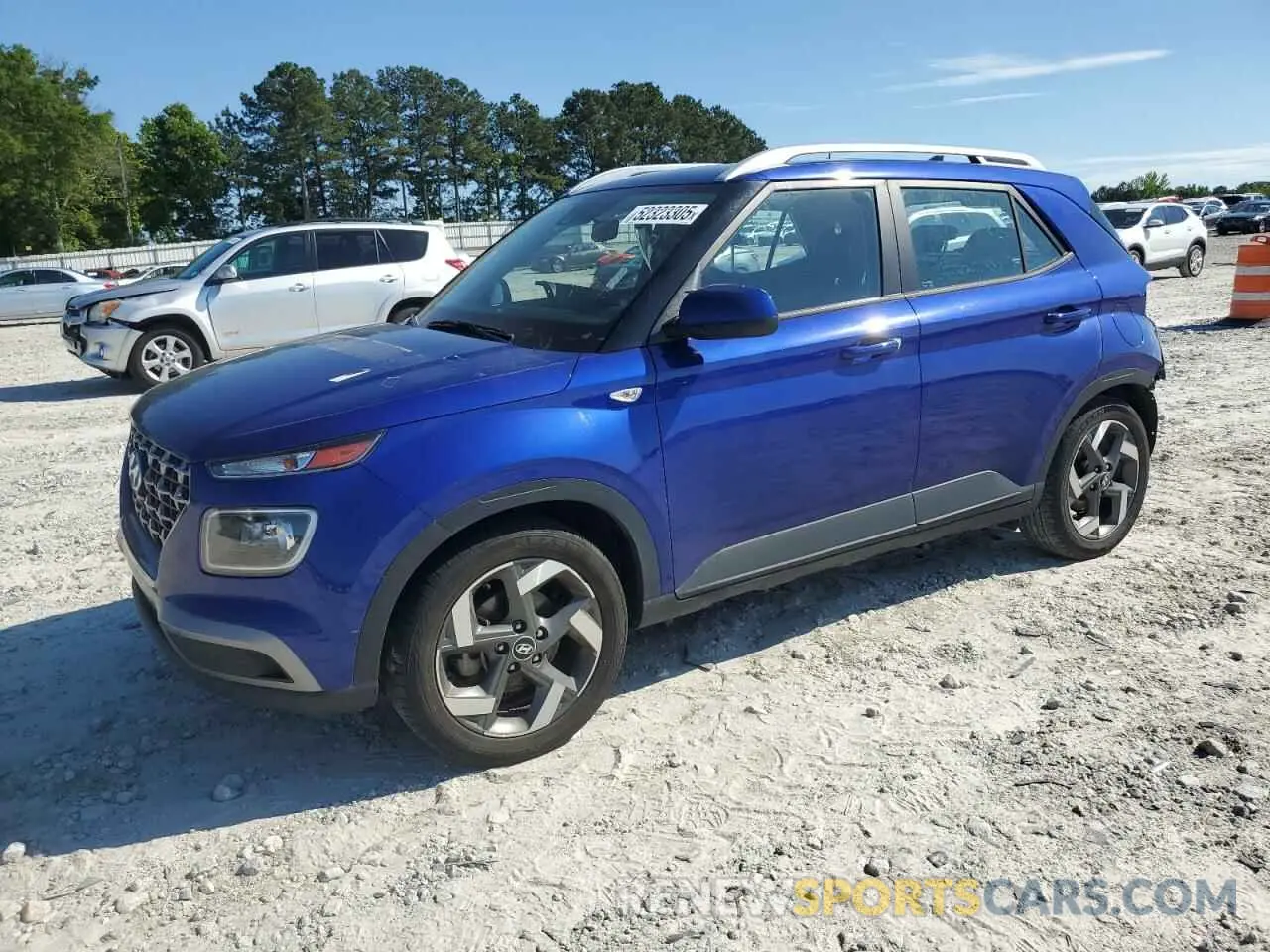 1 Photograph of a damaged car KMHRC8A30NU201933 HYUNDAI VENUE 2022
