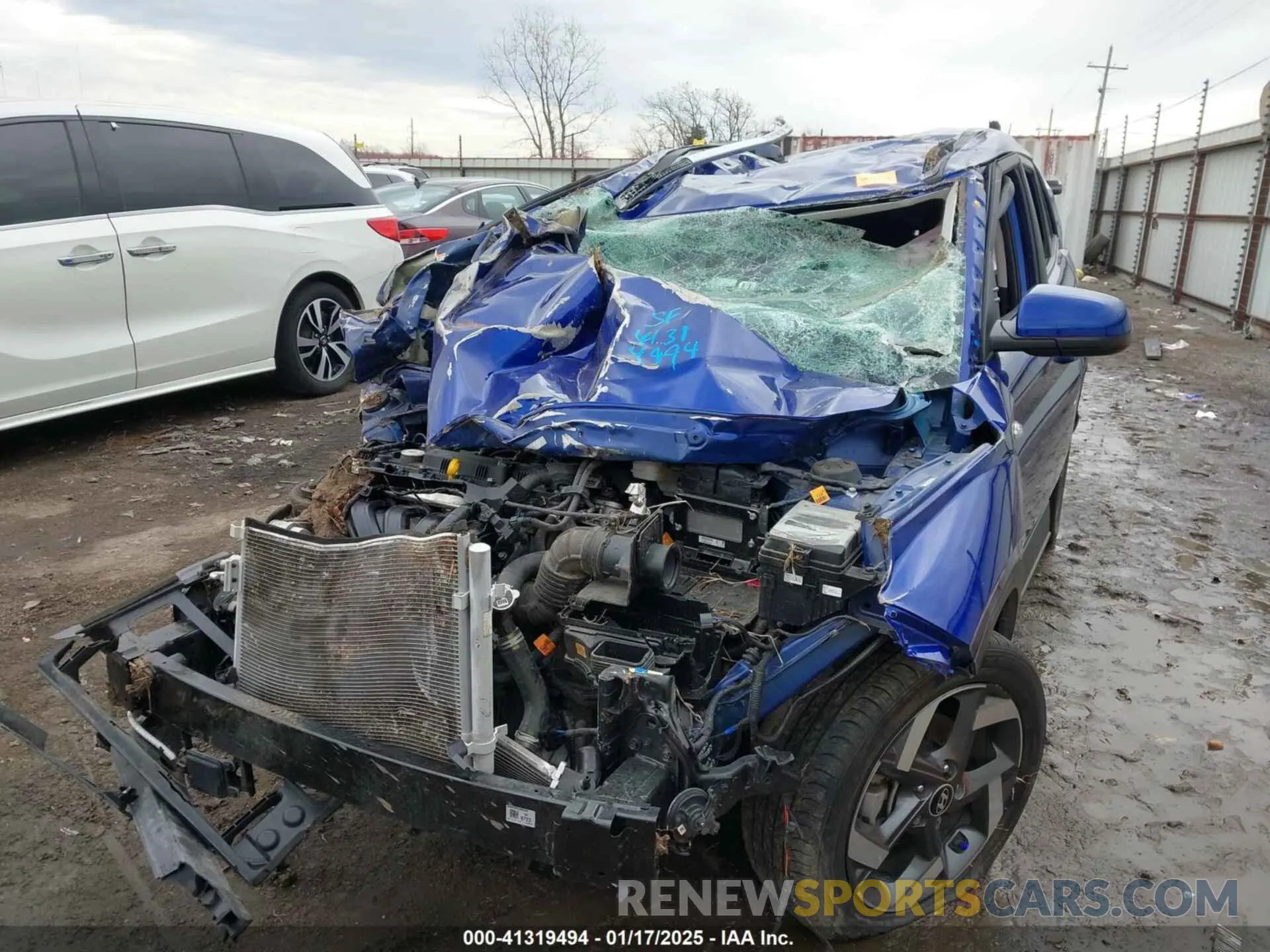 6 Photograph of a damaged car KMHRC8A30NU204671 HYUNDAI VENUE 2022