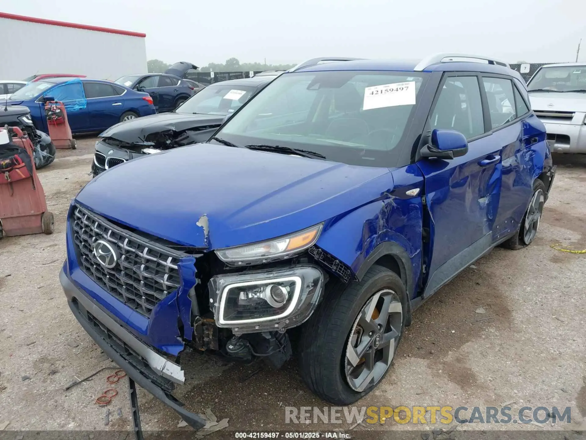 2 Photograph of a damaged car KMHRC8A38NU203042 HYUNDAI VENUE 2022