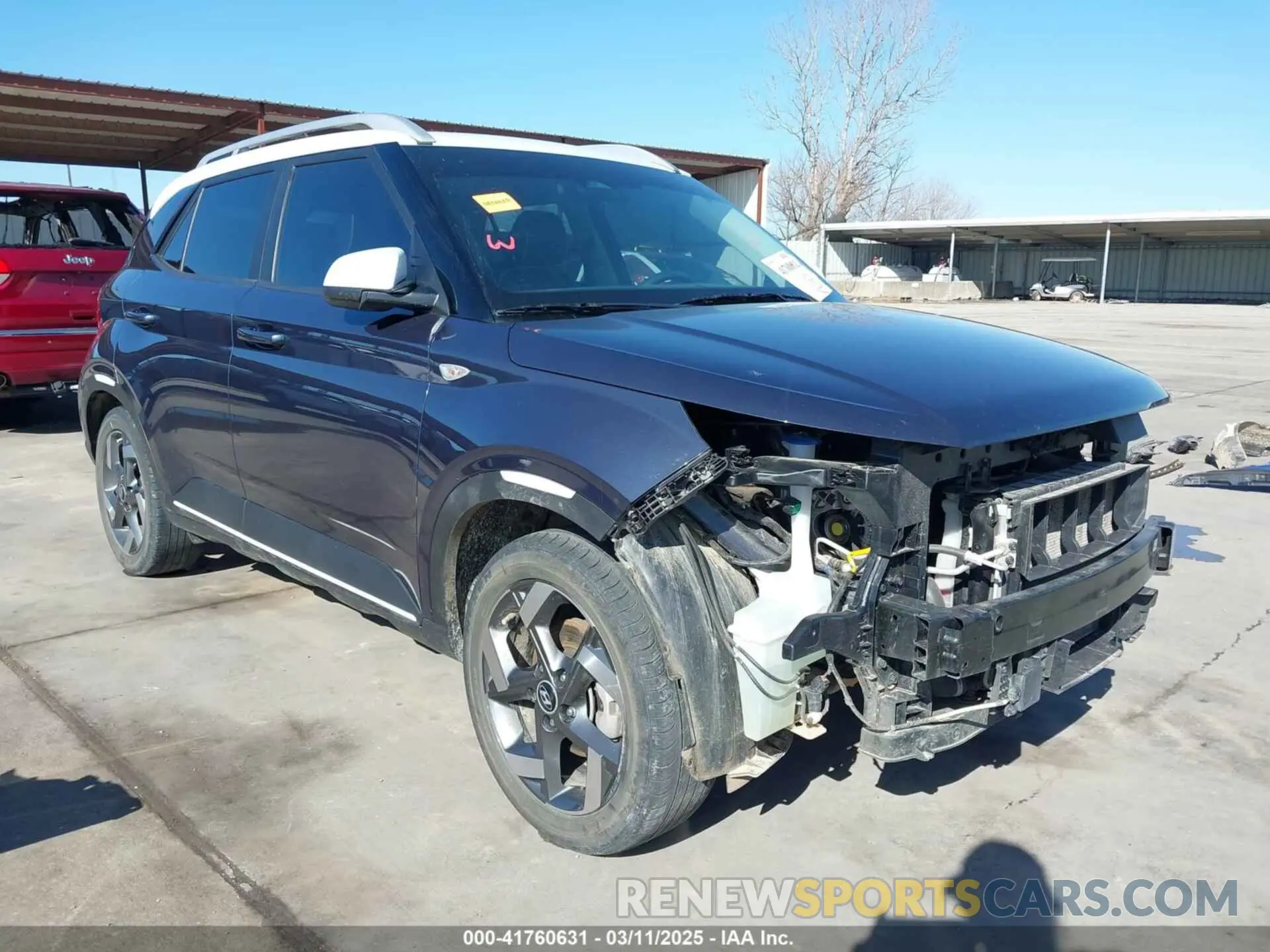 1 Photograph of a damaged car KMHRC8A31PU268141 HYUNDAI VENUE 2023