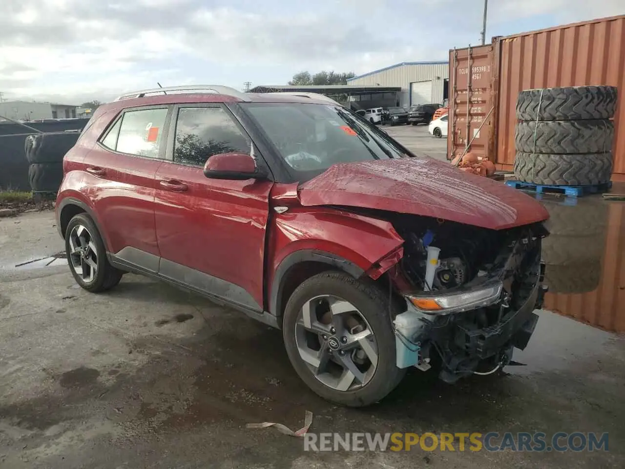 4 Фотография поврежденного автомобиля KMHRC8A32PU278421 HYUNDAI VENUE 2023
