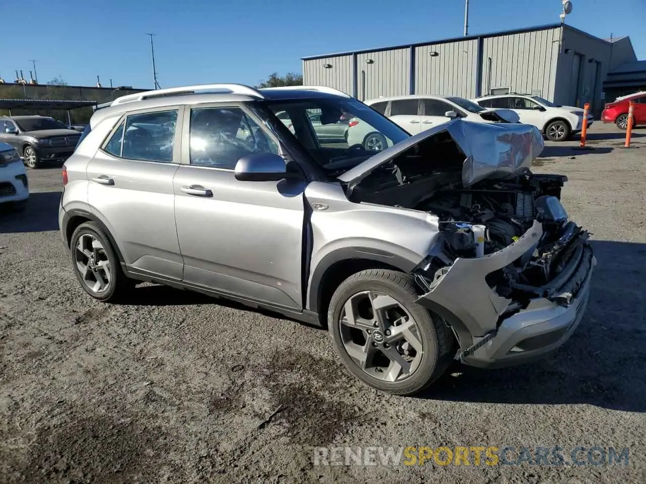 4 Фотография поврежденного автомобиля KMHRC8A34PU257280 HYUNDAI VENUE 2023