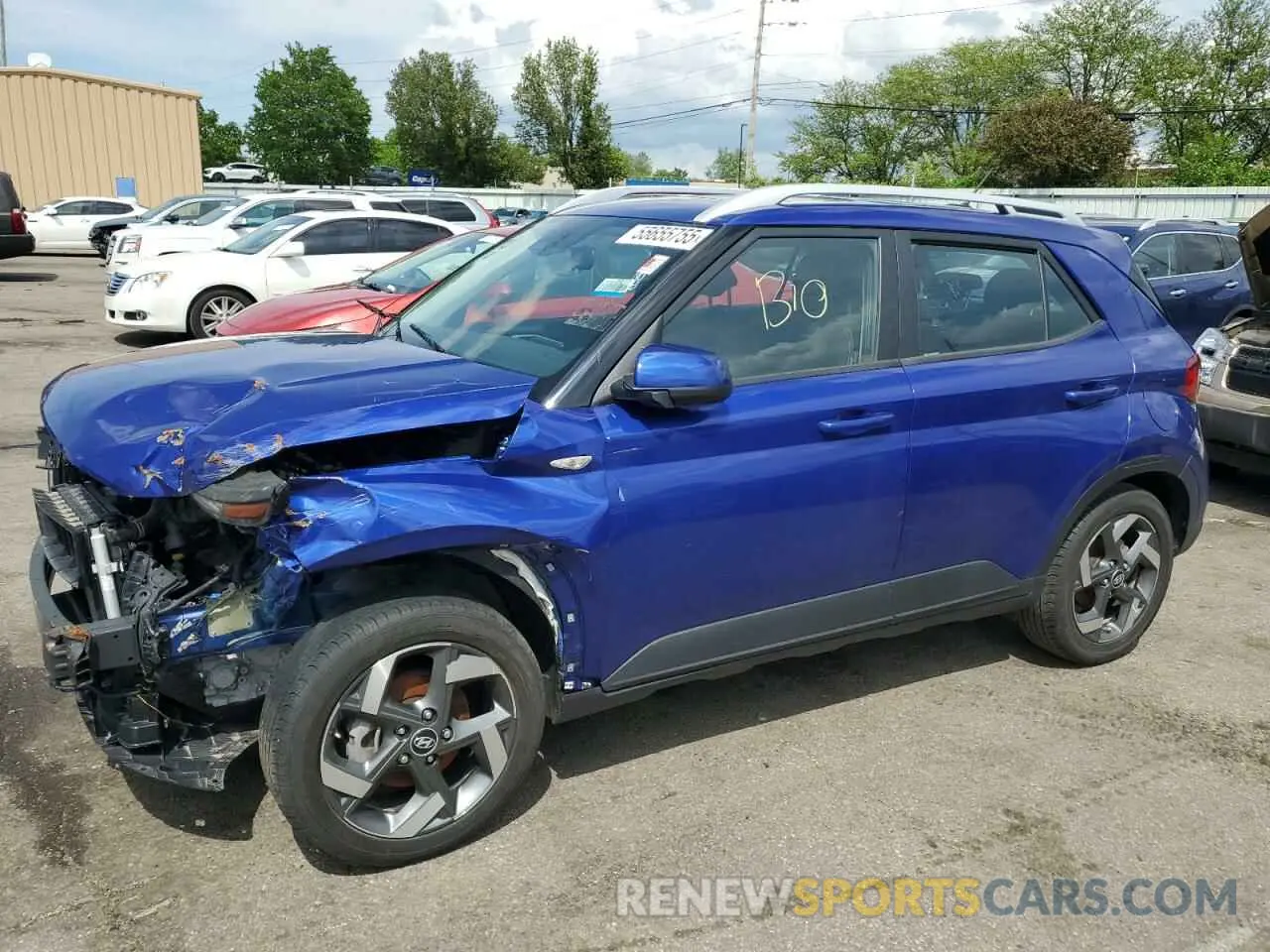 1 Photograph of a damaged car KMHRC8A35PU243601 HYUNDAI VENUE 2023