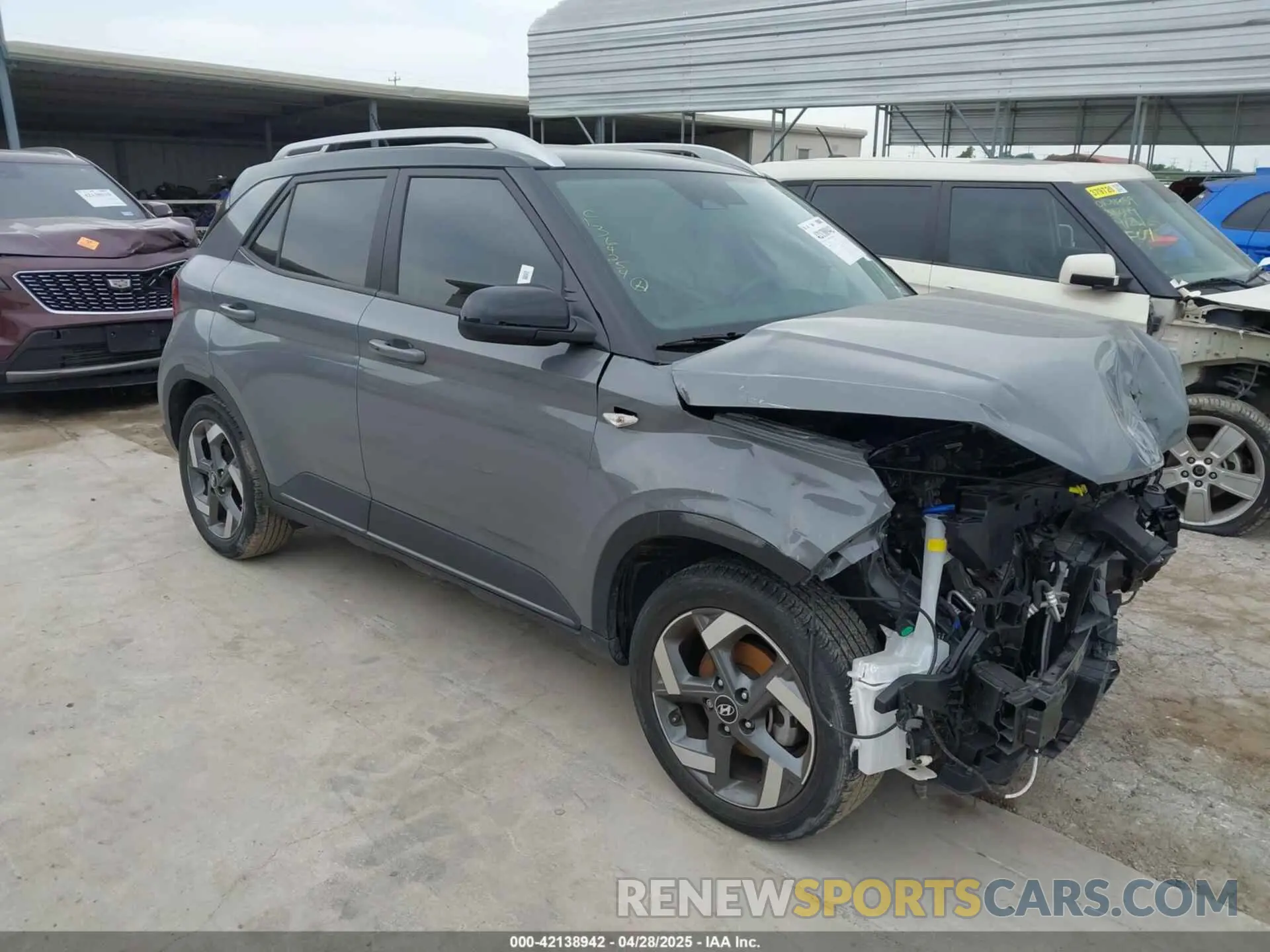 1 Photograph of a damaged car KMHRC8A37PU223771 HYUNDAI VENUE 2023