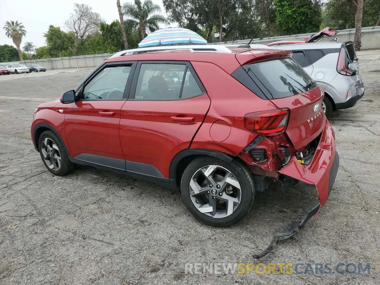 2 Photograph of a damaged car KMHRC8A38PU215615 HYUNDAI VENUE 2023