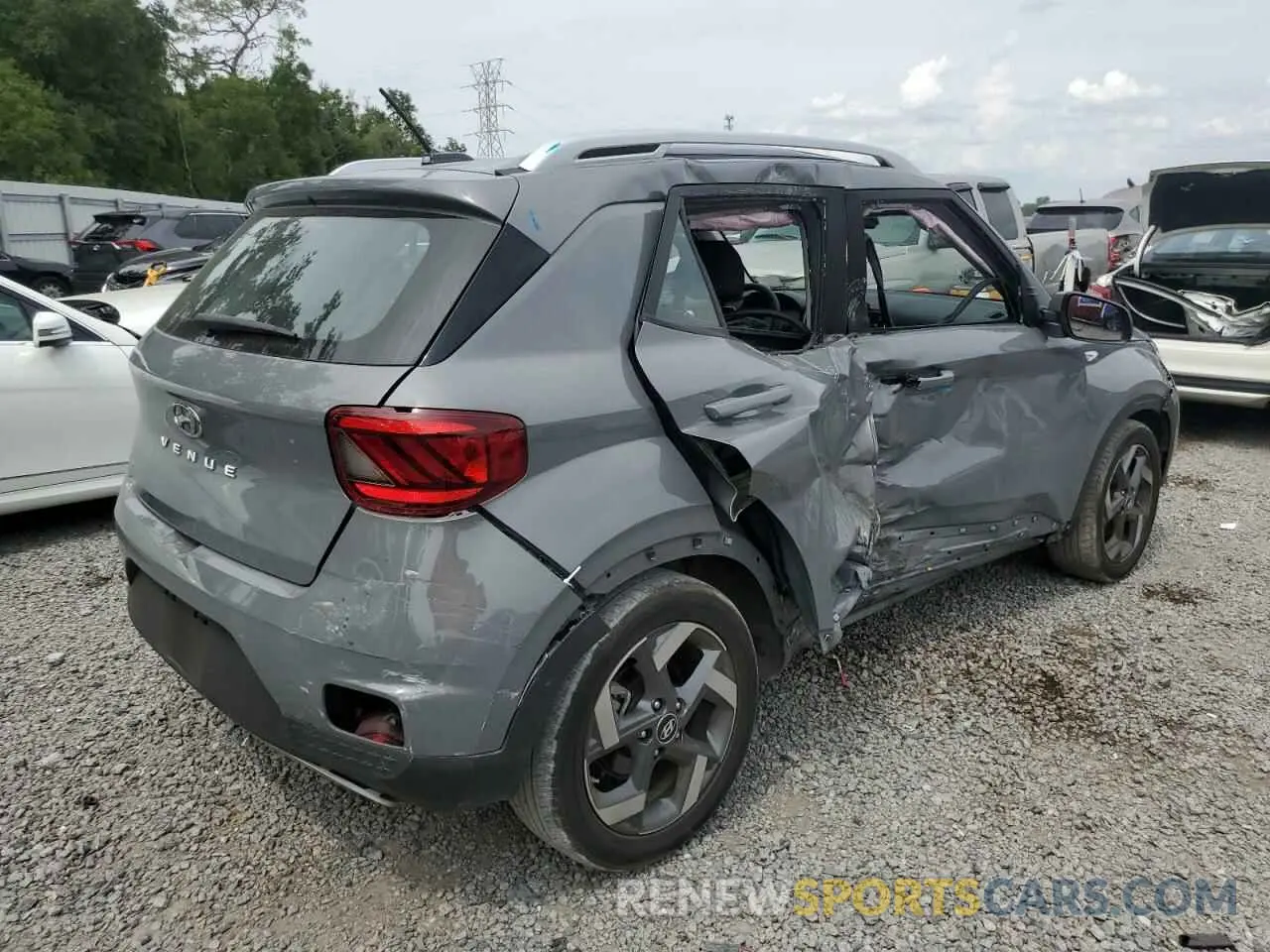 3 Photograph of a damaged car KMHRC8A38PU232592 HYUNDAI VENUE 2023