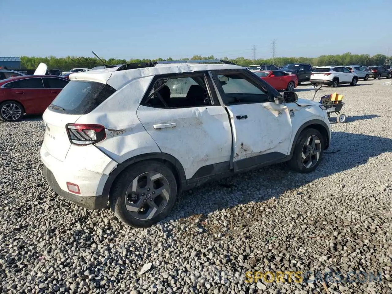 3 Photograph of a damaged car KMHRC8A38PU260392 HYUNDAI VENUE 2023