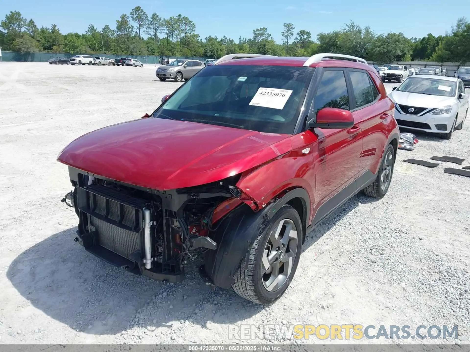 2 Photograph of a damaged car KMHRC8A3XPU272866 HYUNDAI VENUE 2023
