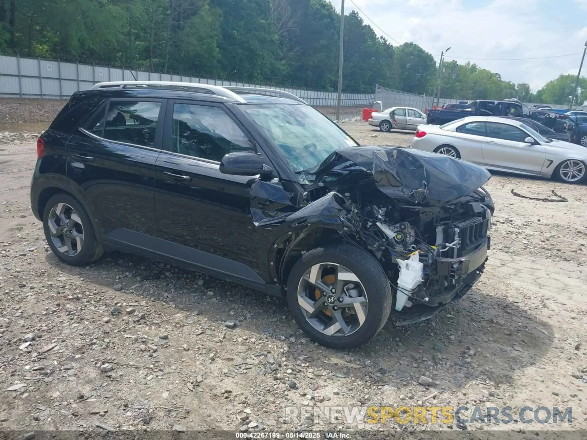 1 Photograph of a damaged car KMHRC8A30RU296273 HYUNDAI VENUE 2024