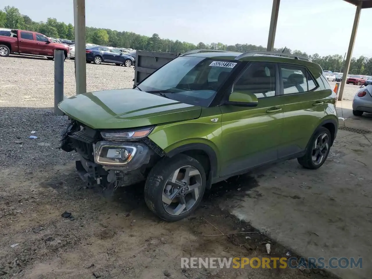 1 Photograph of a damaged car KMHRC8A31RU294676 HYUNDAI VENUE 2024