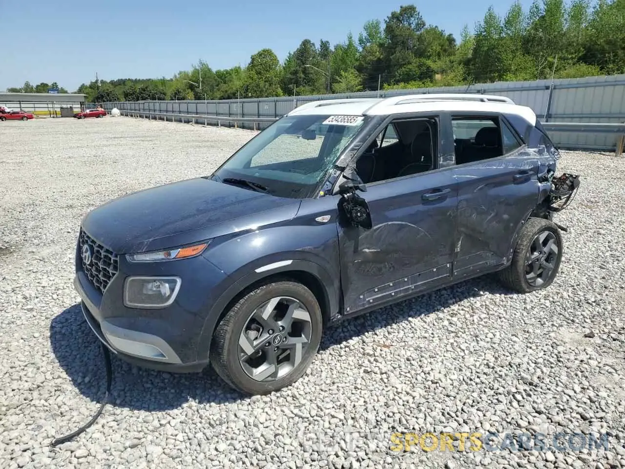 1 Photograph of a damaged car KMHRC8A35RU330921 HYUNDAI VENUE 2024