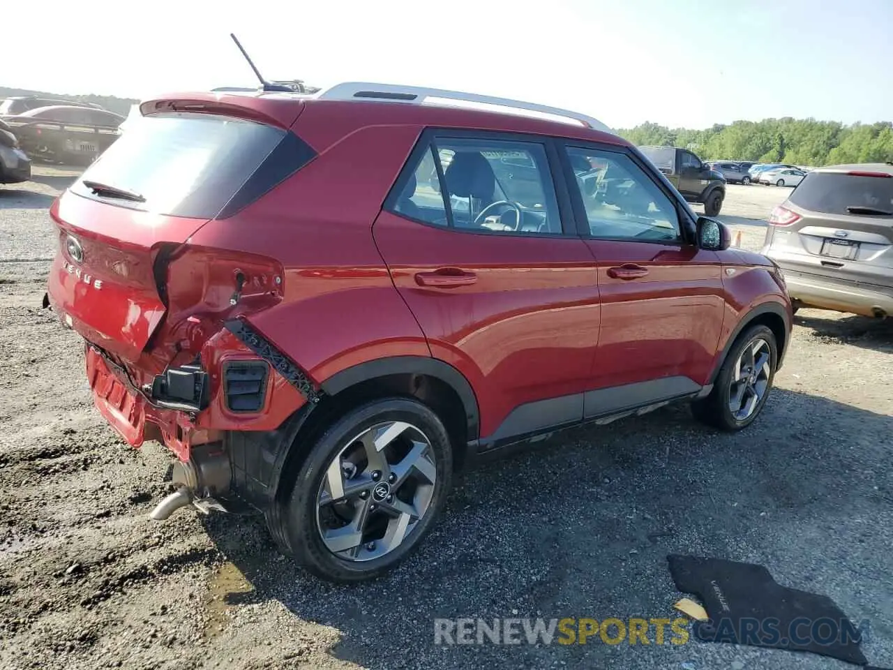 3 Photograph of a damaged car KMHRC8A36RU332337 HYUNDAI VENUE 2024