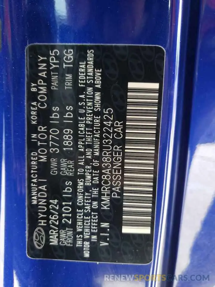 13 Фотография поврежденного автомобиля KMHRC8A38RU322425 HYUNDAI VENUE 2024