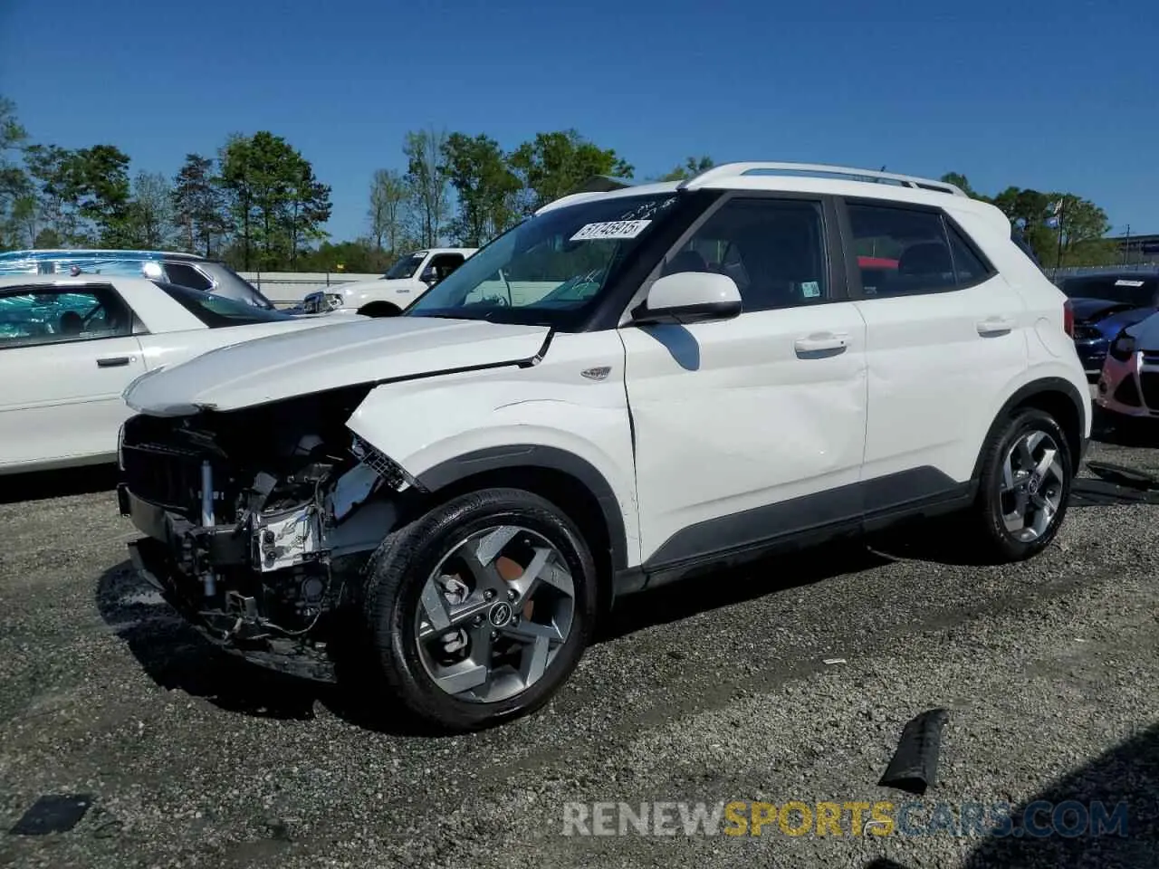 1 Photograph of a damaged car KMHRC8A38RU328905 HYUNDAI VENUE 2024