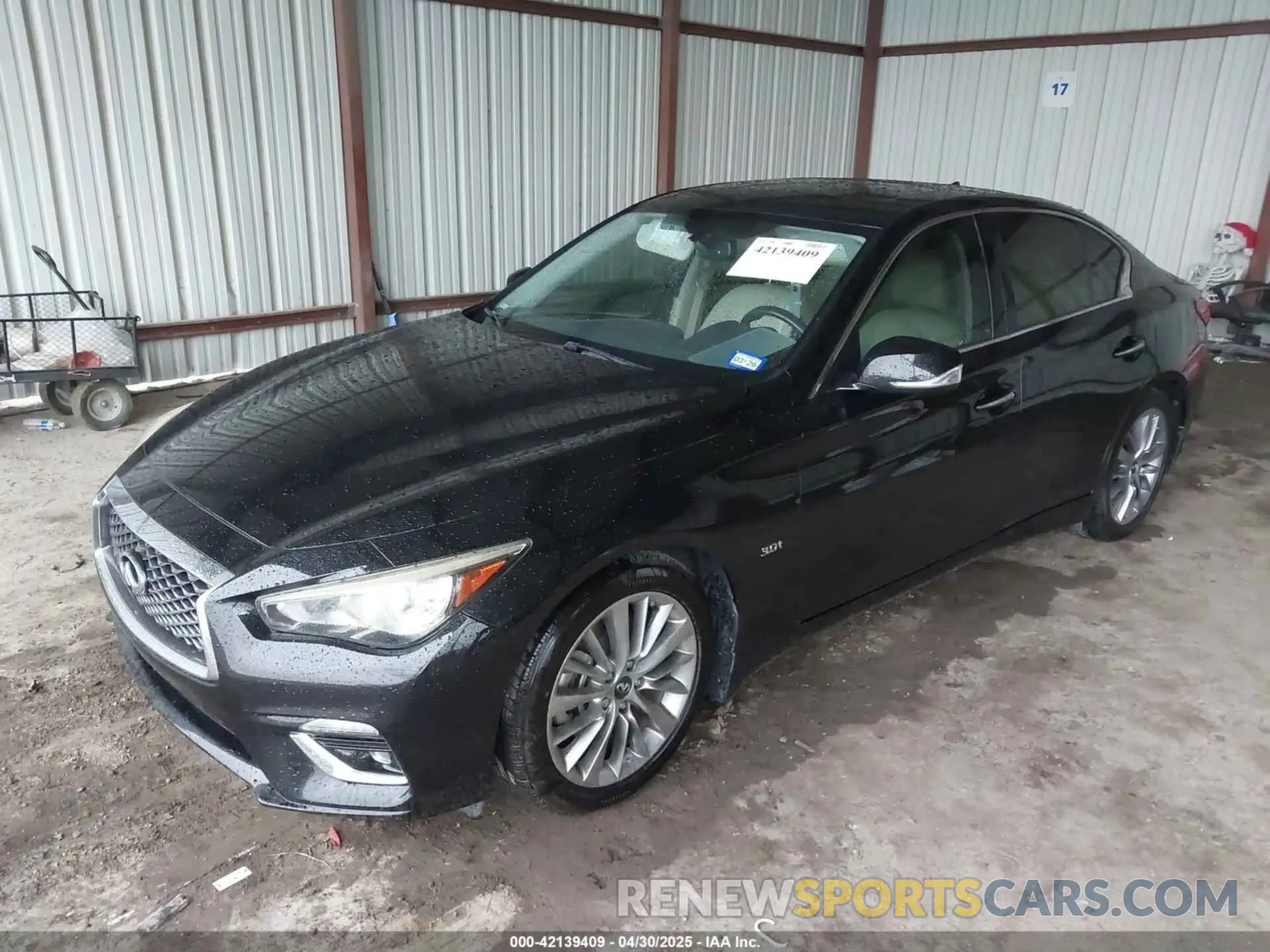 2 Photograph of a damaged car JN1EV7AP0KM511024 INFINITI Q50 2019