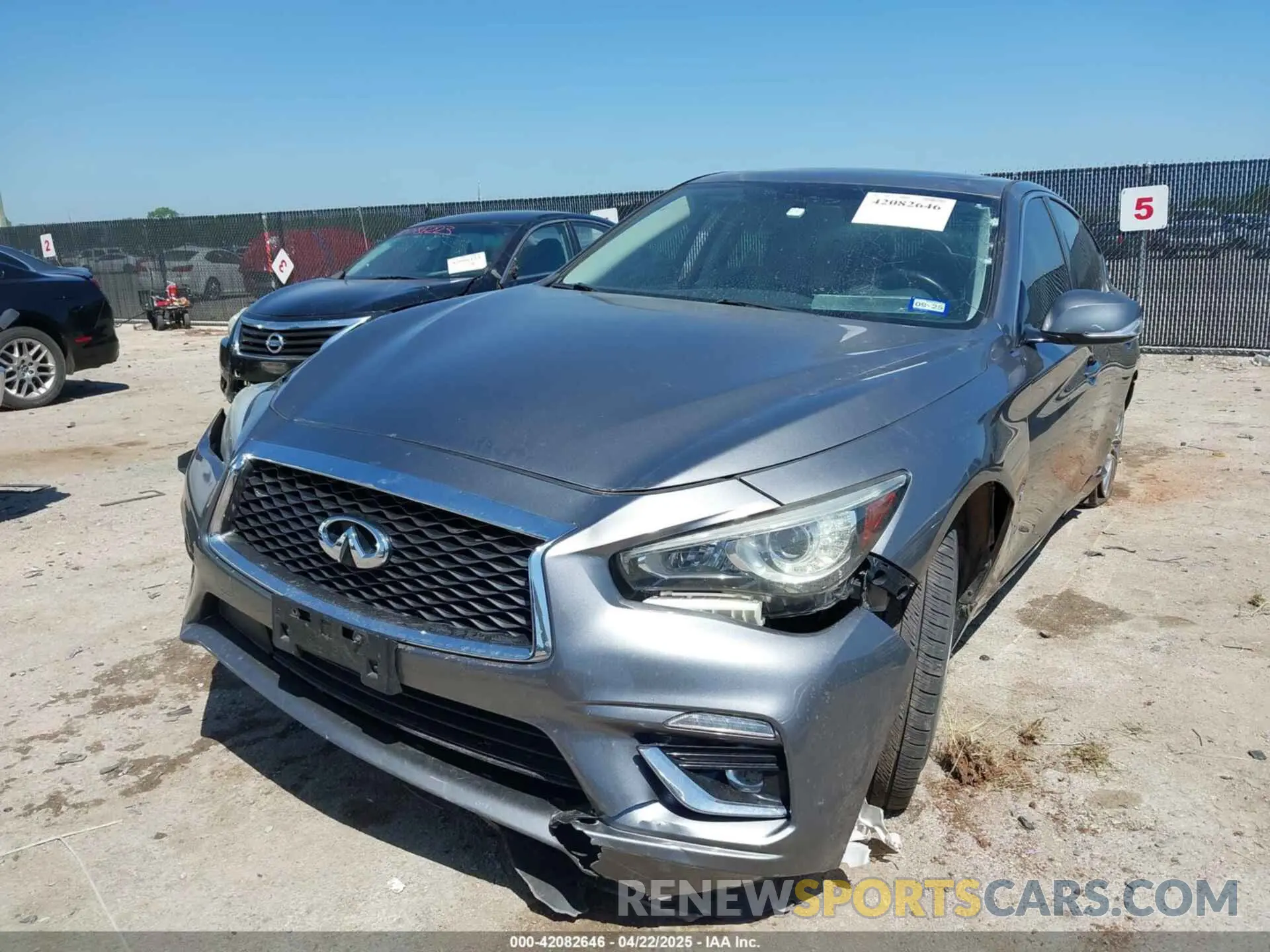 2 Photograph of a damaged car JN1EV7AP0KM514389 INFINITI Q50 2019