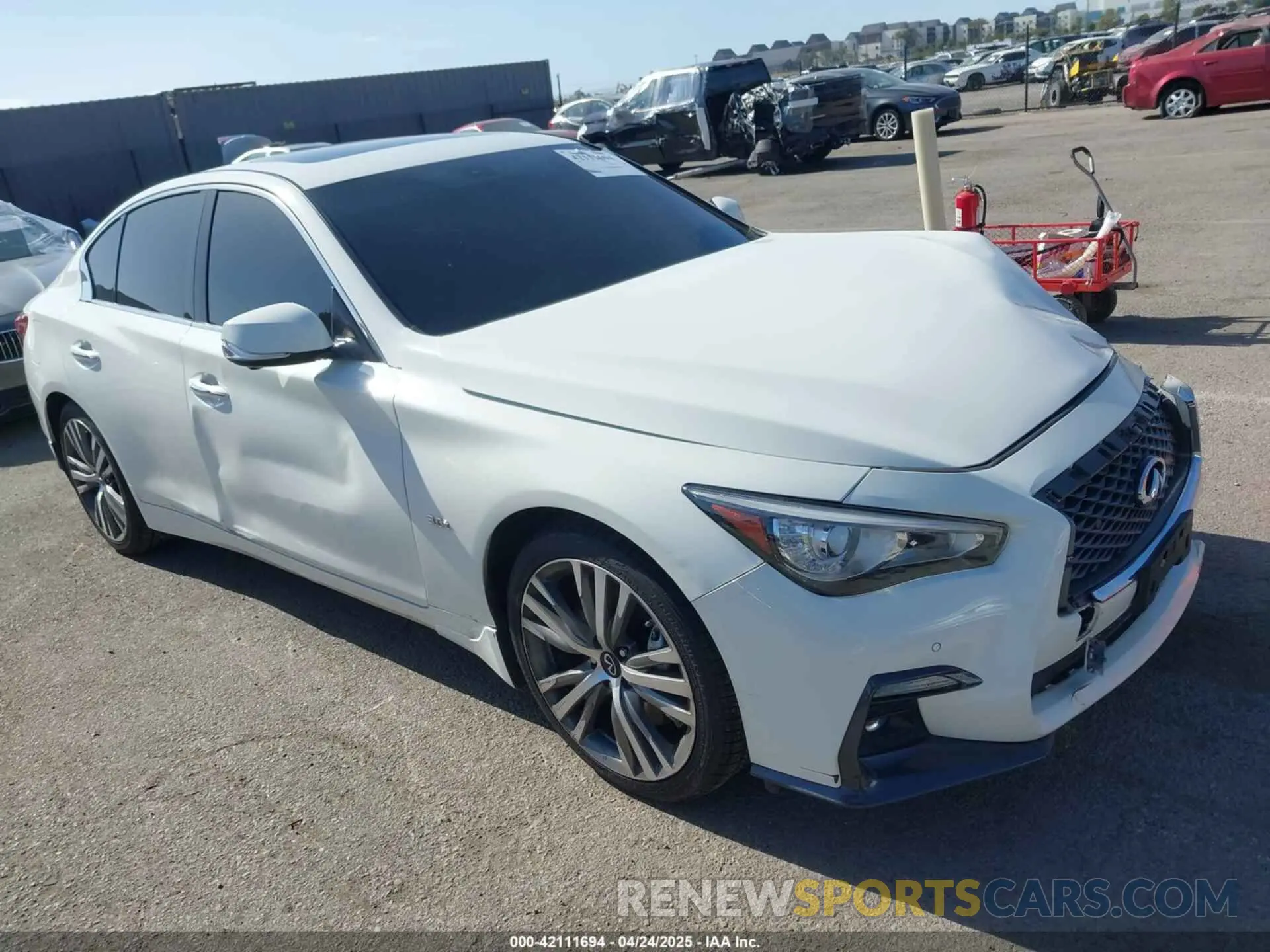 1 Photograph of a damaged car JN1EV7AP0KM543522 INFINITI Q50 2019