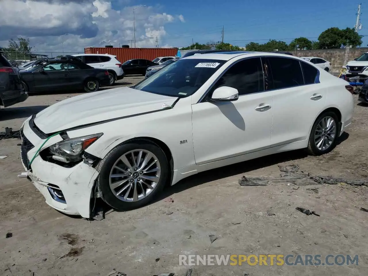 1 Фотография поврежденного автомобиля JN1EV7AP1KM542654 INFINITI Q50 2019