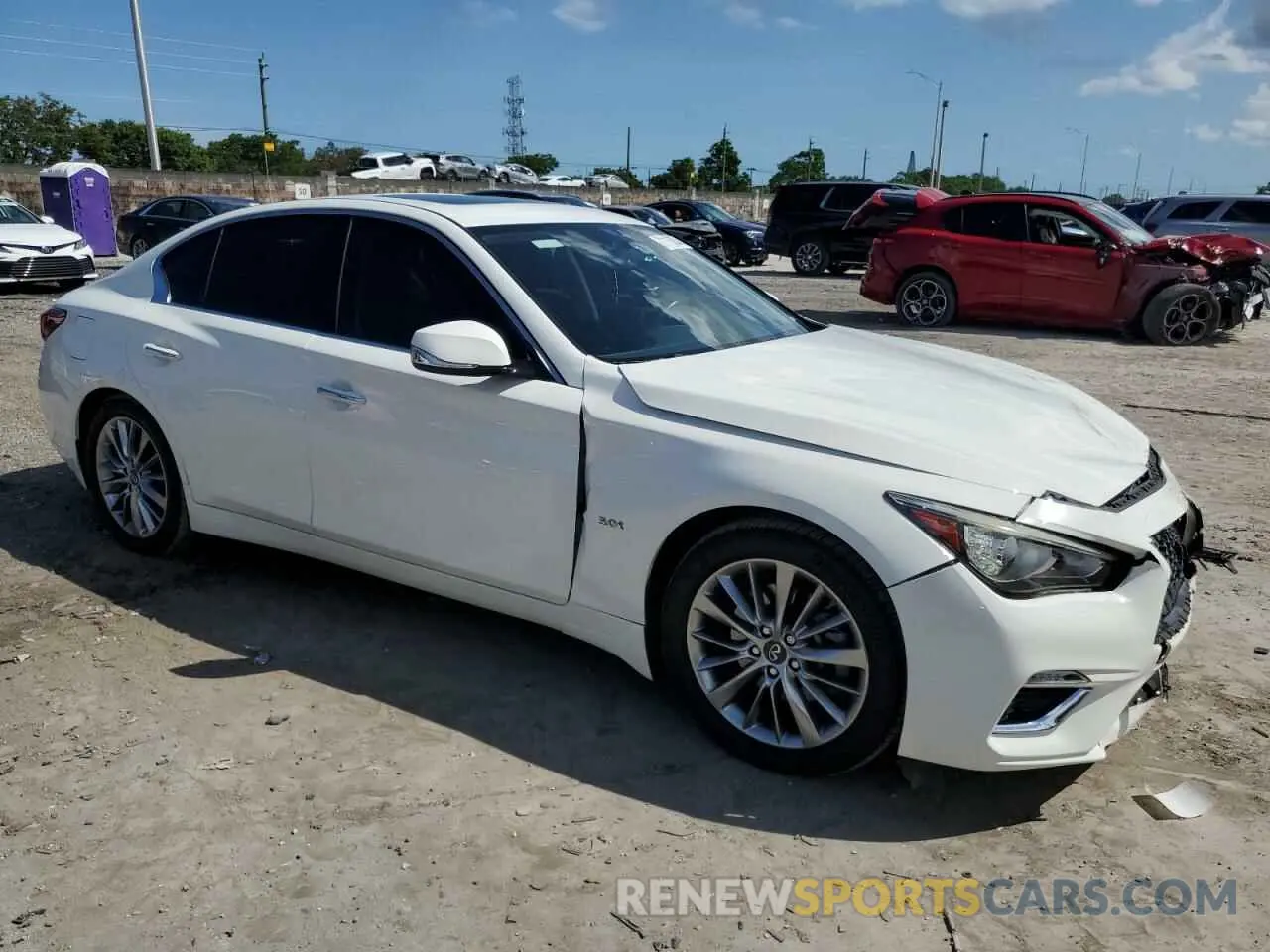4 Фотография поврежденного автомобиля JN1EV7AP1KM542654 INFINITI Q50 2019