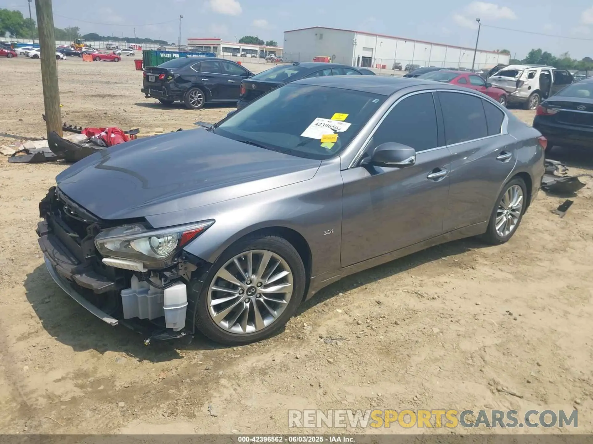 2 Photograph of a damaged car JN1EV7AP2KM518024 INFINITI Q50 2019