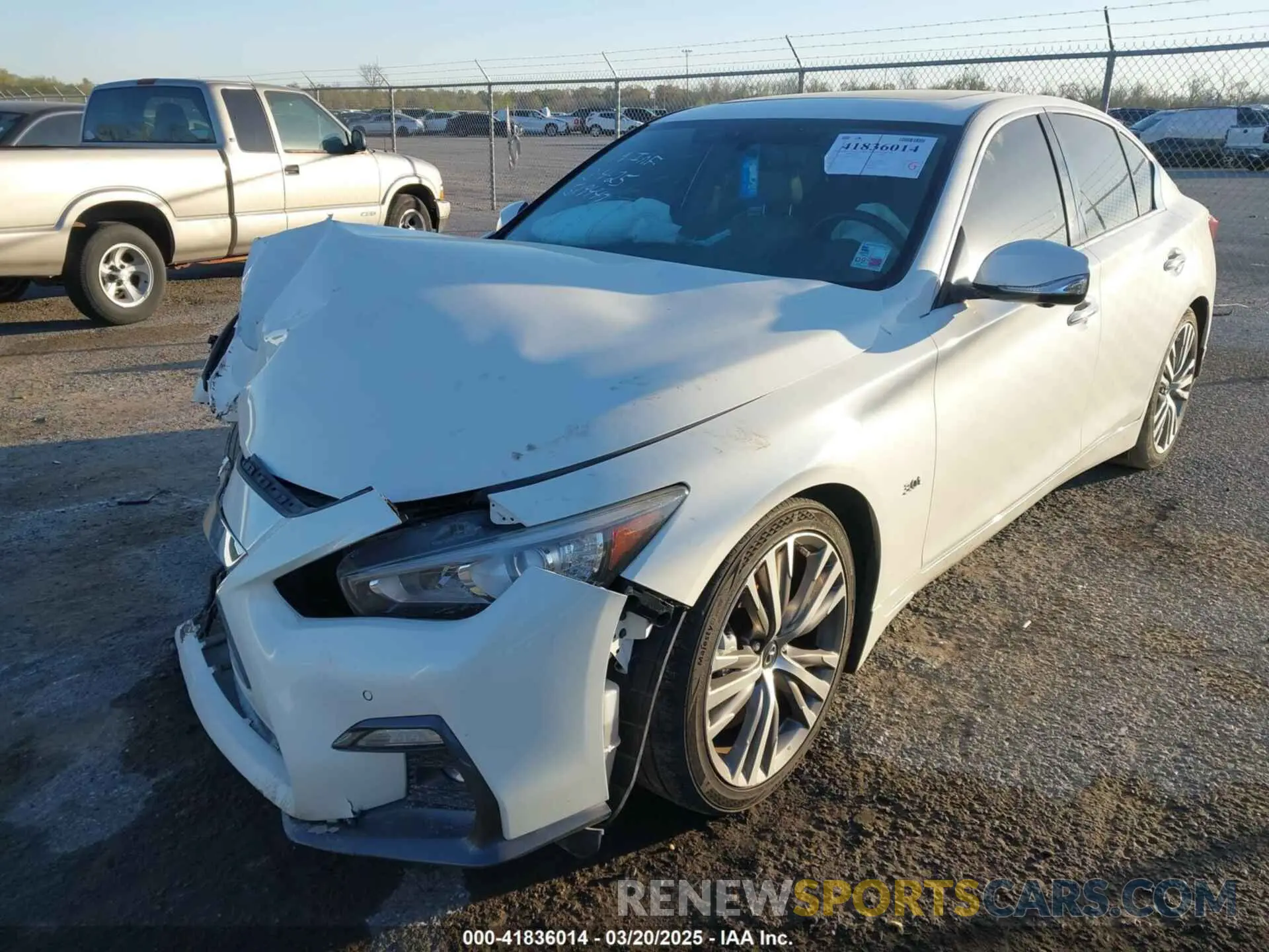 2 Photograph of a damaged car JN1EV7AP2KM519447 INFINITI Q50 2019