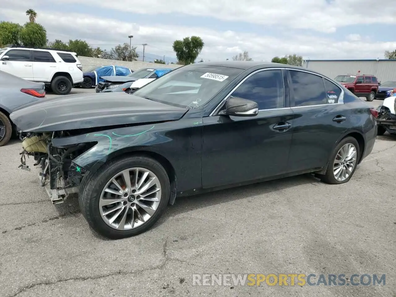 1 Photograph of a damaged car JN1EV7AP3KM516931 INFINITI Q50 2019