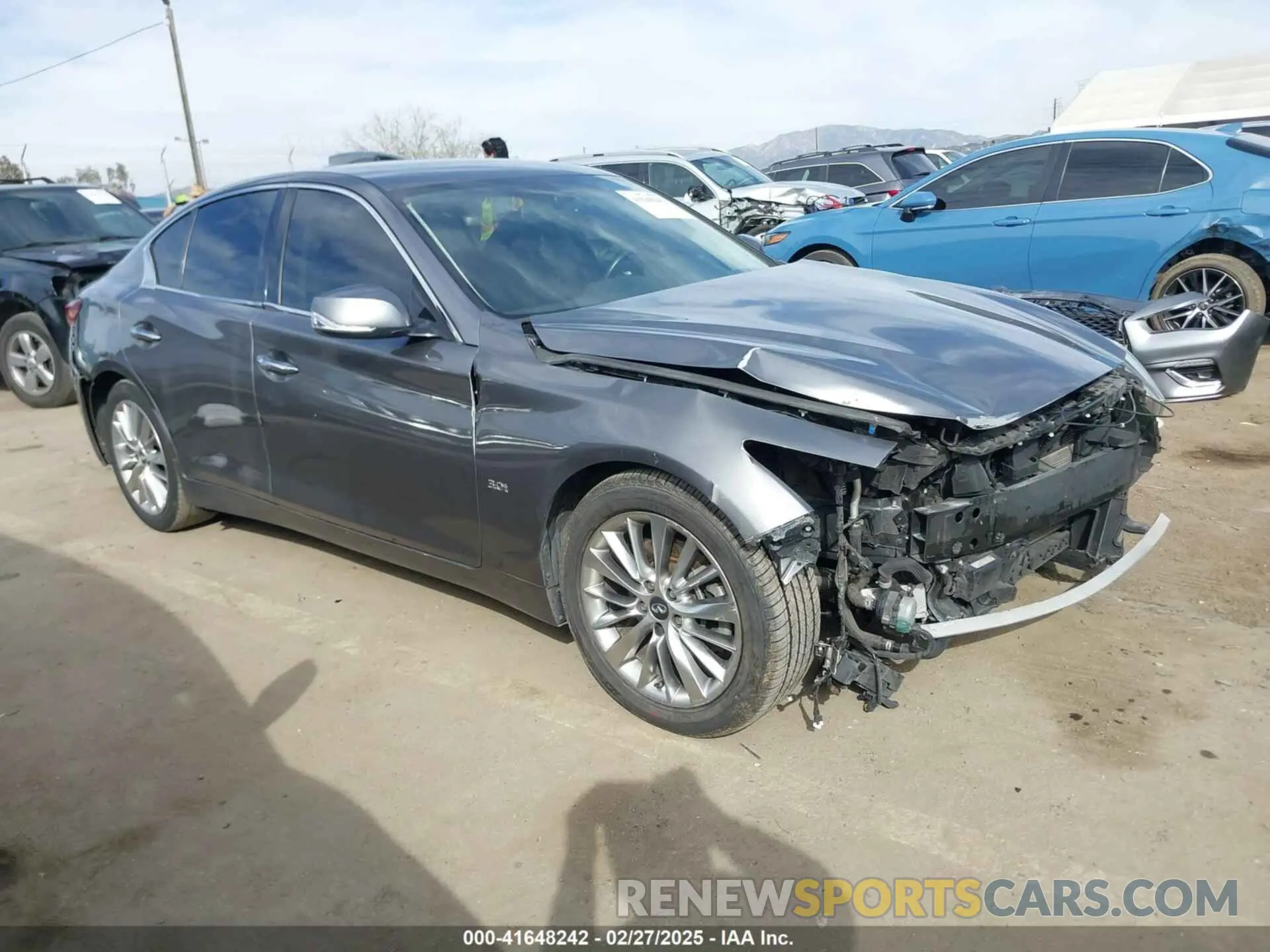 1 Photograph of a damaged car JN1EV7AP4KM517649 INFINITI Q50 2019