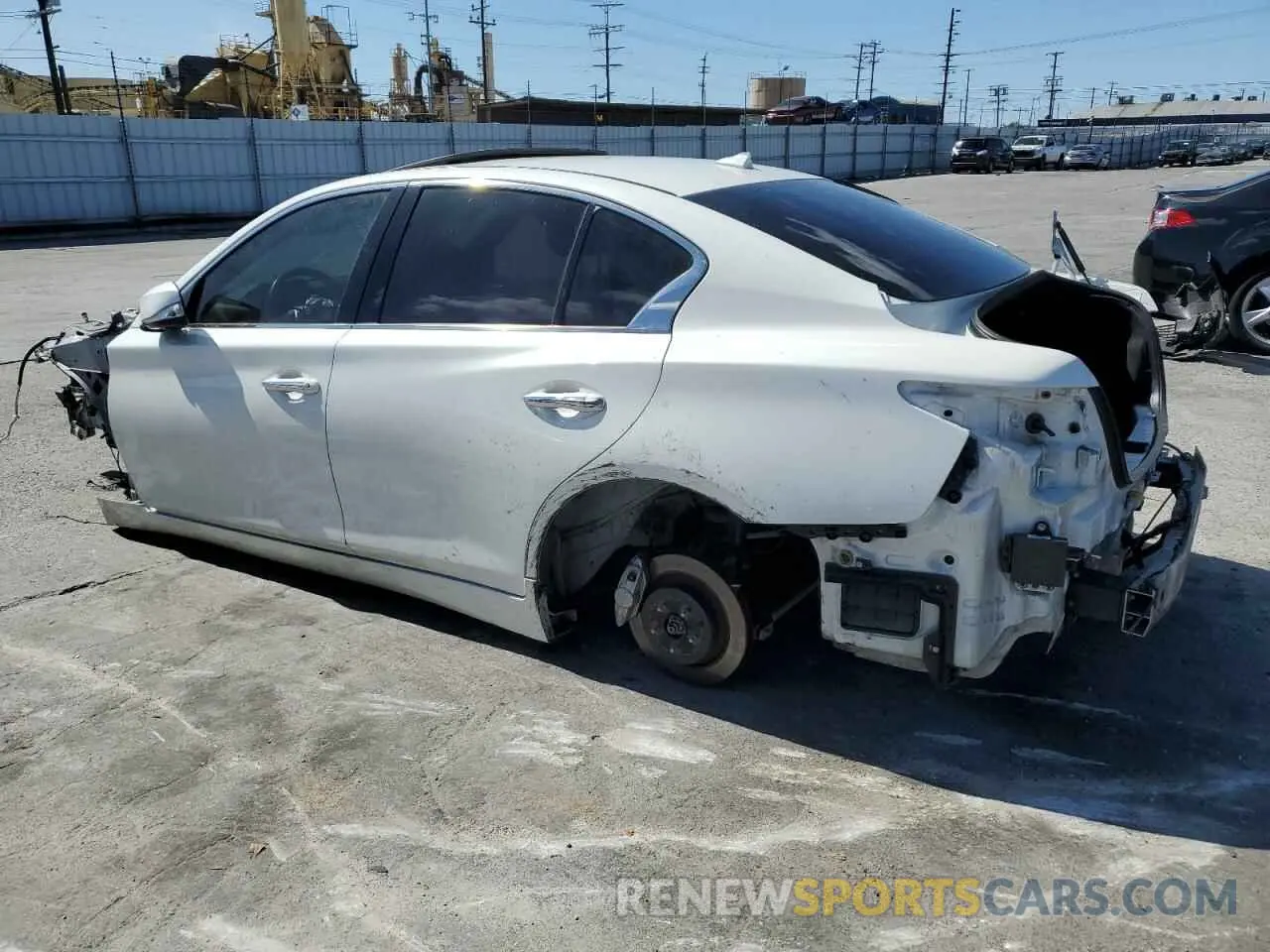 2 Photograph of a damaged car JN1EV7AP4KM543619 INFINITI Q50 2019